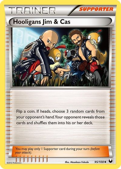 Hooligans Jim & Cas [Reverse Holo] #95