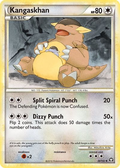 Kangaskhan [Reverse Holo] #36