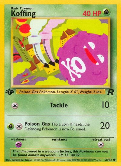 Koffing [1st Edition] #58
