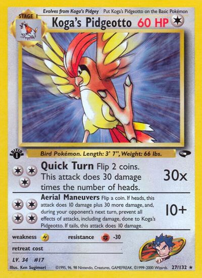 Koga's Pidgeotto #27
