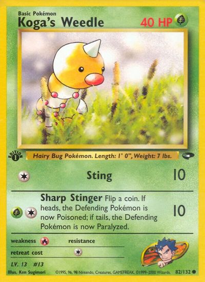 Koga's Weedle [1st Edition] #82