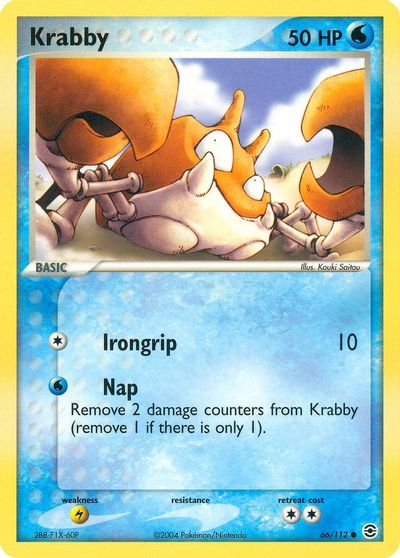 Krabby [Reverse Holo] #66