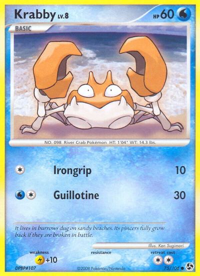 Krabby [Reverse Holo] #75