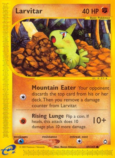Larvitar [Reverse Holo] #89