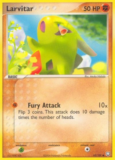 Larvitar [Reverse Holo] #62