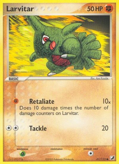 Larvitar [Reverse Holo] #61