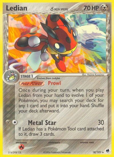 Ledian [Reverse Holo] #18