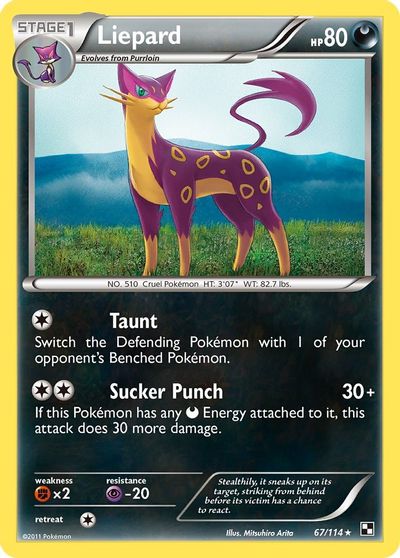 Liepard [Reverse Holo] #67