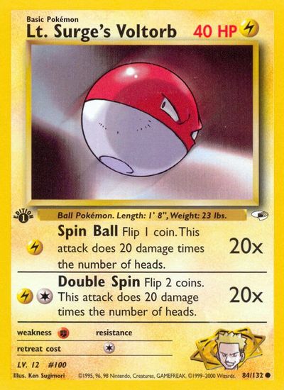 Lt. Surge's Voltorb [1st Edition] #84