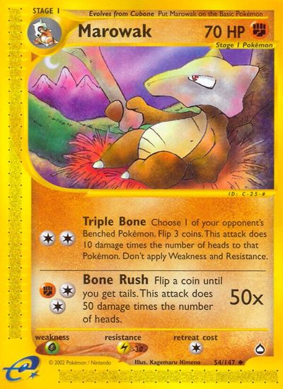 Marowak [Reverse Holo] #54