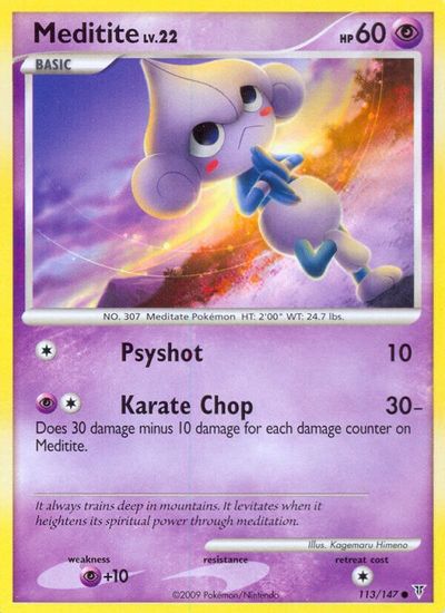 Meditite [Reverse Holo] #113