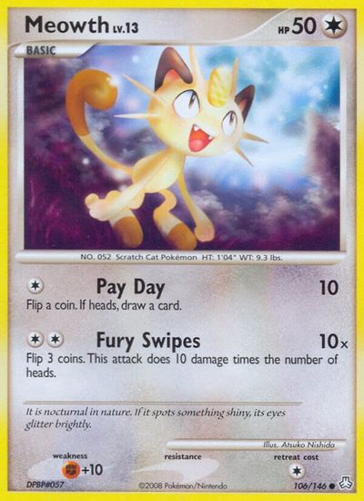 Meowth [Reverse Holo] #106