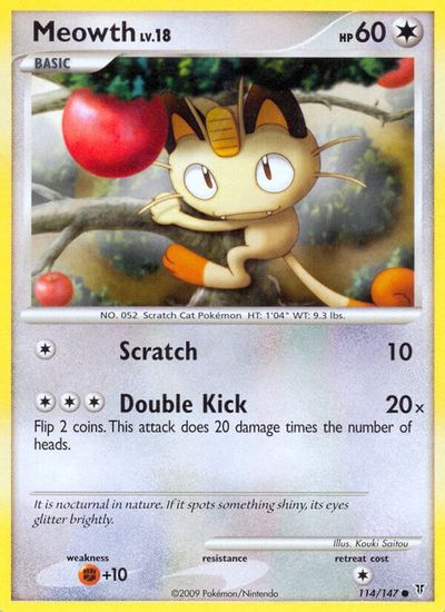 Meowth [Reverse Holo] #114
