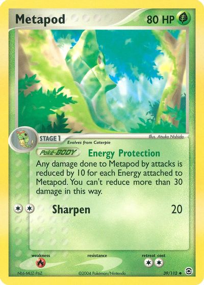 Metapod [Reverse Holo] #39