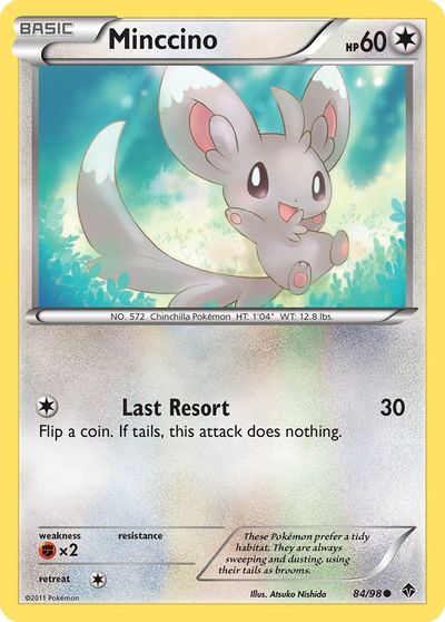 Minccino [Reverse Holo] #84