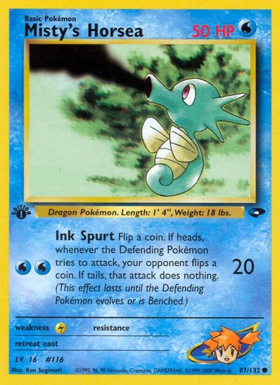 Misty's Horsea [1st Edition] #87