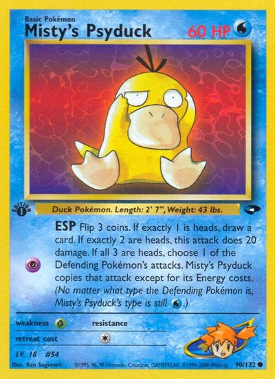 Misty's Psyduck [1st Edition] #90