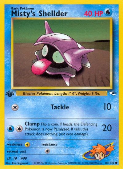 Misty's Shellder [1st Edition] #89