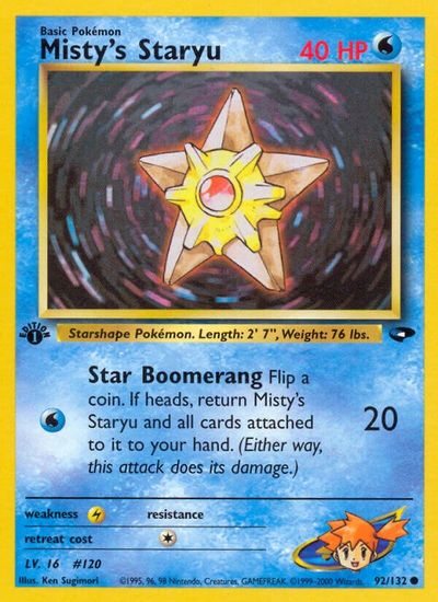 Misty's Staryu [1st Edition] #92