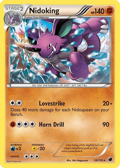 Nidoking [Reverse Holo] #58