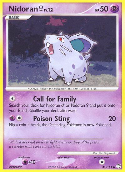 Nidoran F [Reverse Holo] #91