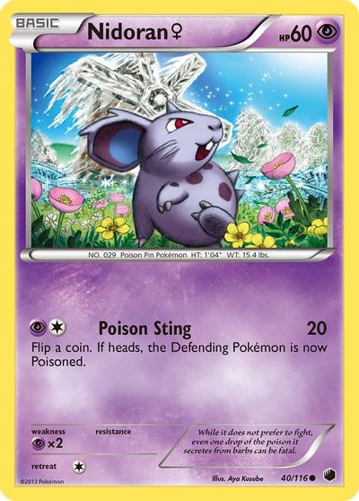 Nidoran [Reverse Holo] #40