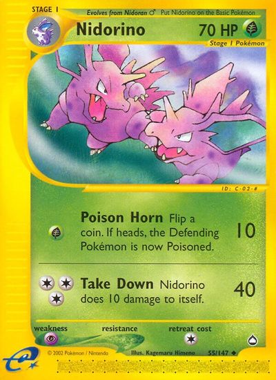 Nidorino [Reverse Holo] #55
