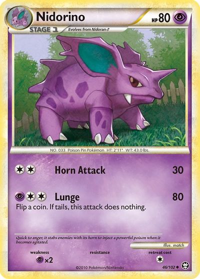 Nidorino [Reverse Holo] #46