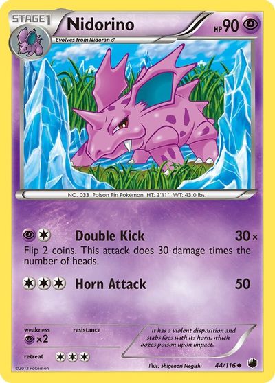 Nidorino [Reverse Holo] #44
