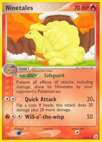Ninetales [Reverse Holo] #22