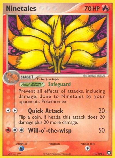Ninetales [Reverse Holo] #19