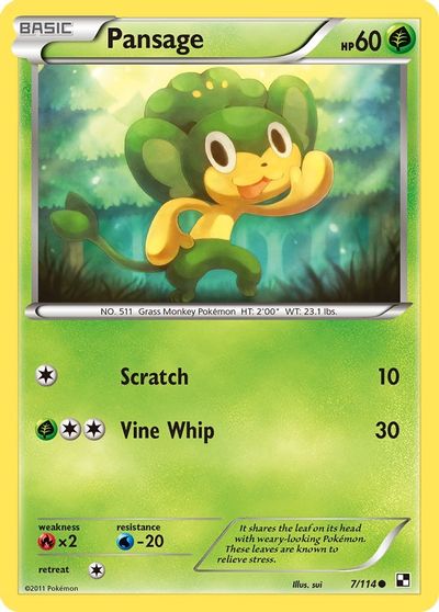 Pansage [Reverse Holo] #7