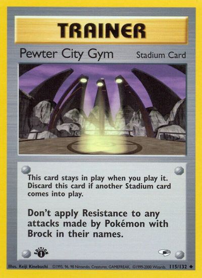 Pewter City Gym [1st Edition] #115
