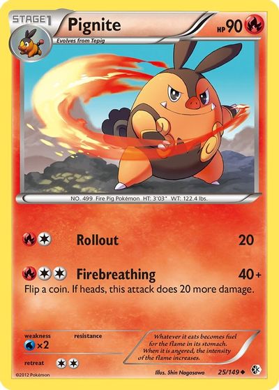 Pignite [Reverse Holo] #25