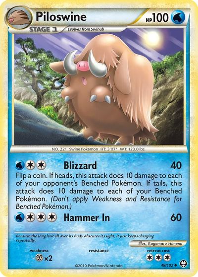 Piloswine [Reverse Holo] #48