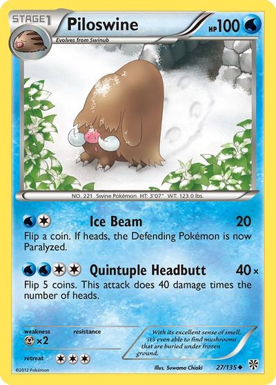 Piloswine [Reverse Holo] #27
