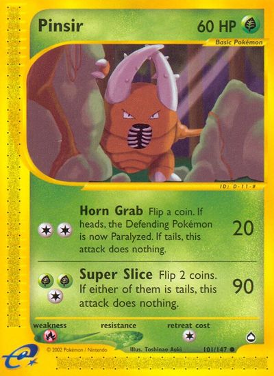 Pinsir [Reverse Holo] #101