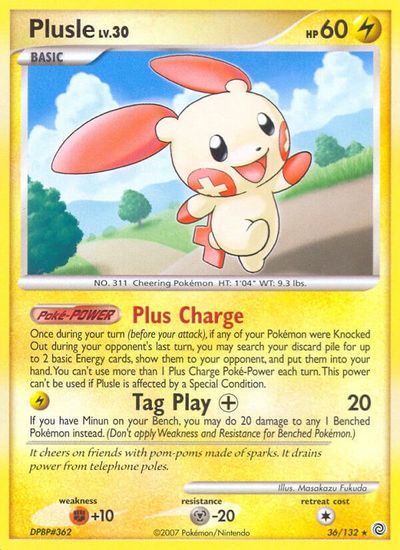 Plusle [Reverse Holo] #36