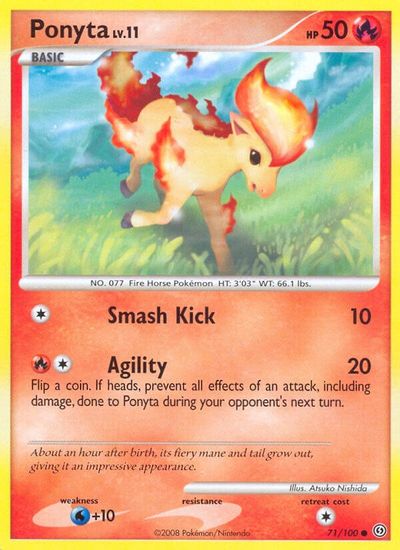 Ponyta [Reverse Holo] #71