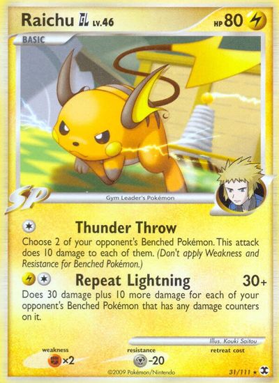 Raichu GL [Reverse Holo] #31