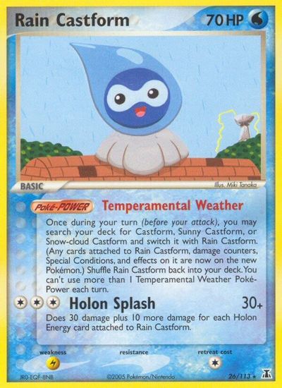 Rain Castform [Reverse Holo] #26