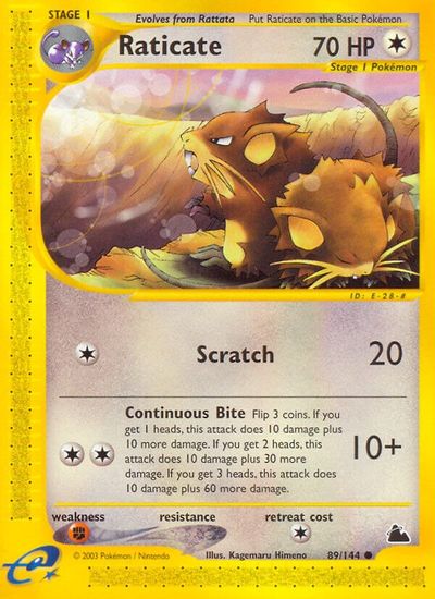 Raticate [Reverse Holo] #89