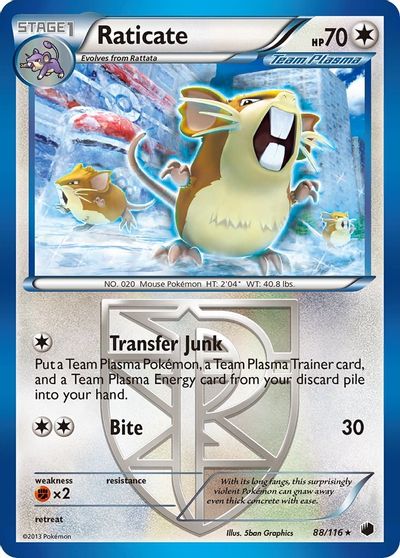 Raticate [Reverse Holo] #88
