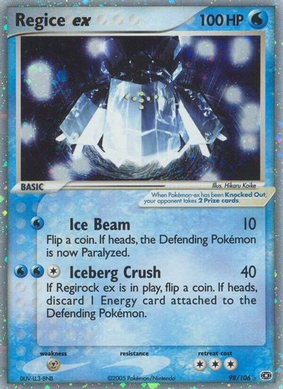 Regice EX #98
