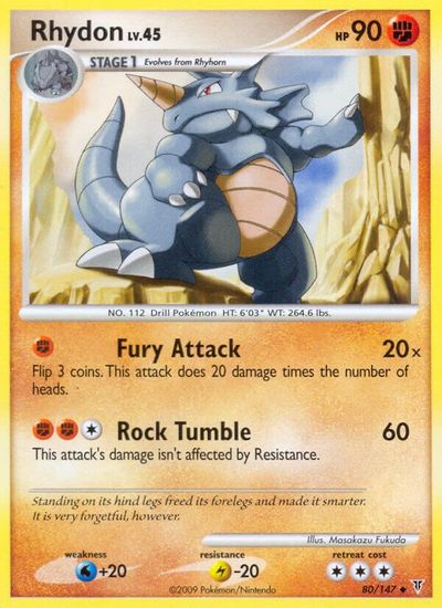 Rhydon [Reverse Holo] #80