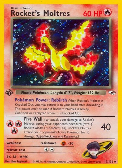 Rocket's Moltres [1st Edition] #12