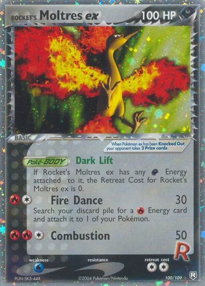 Rocket's Moltres EX #100