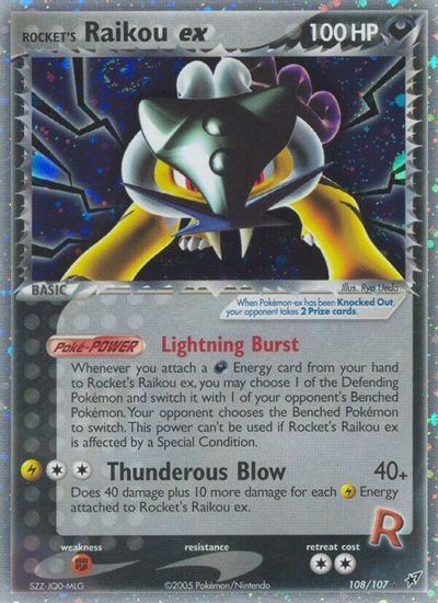 Rocket's Raikou EX #108