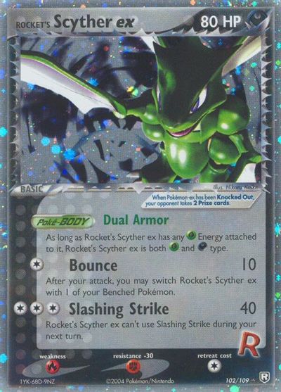 Rocket's Scyther EX #102