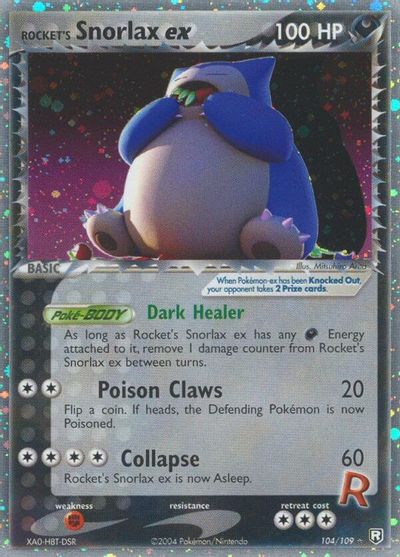 Rocket's Snorlax EX #104